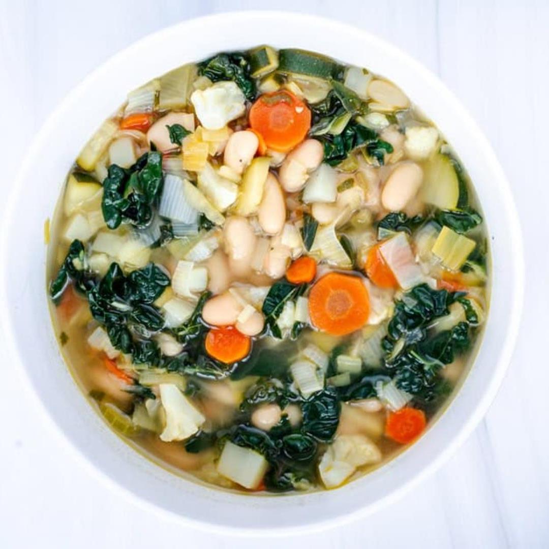 White Bean Vegetable Soup Without Tomatoes