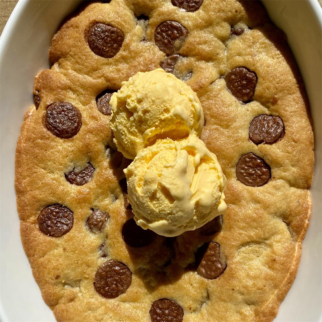 Gooey chewy skillet cookies recipe