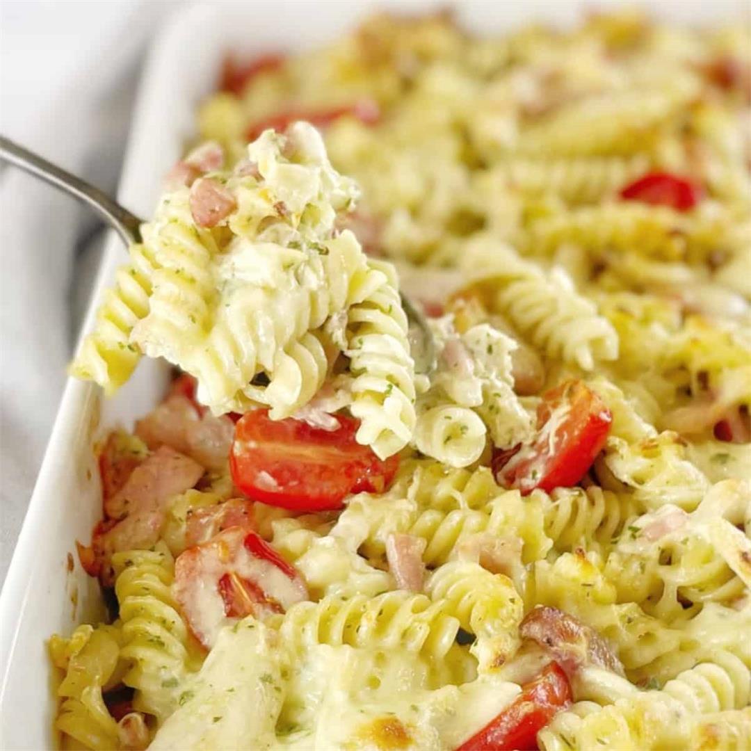 Pesto Chicken Pasta Bake