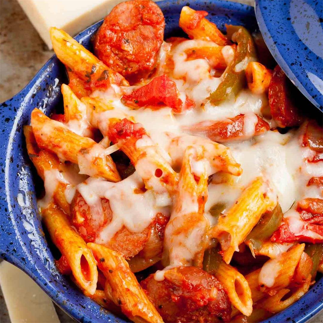 Baked Penne with Sausage