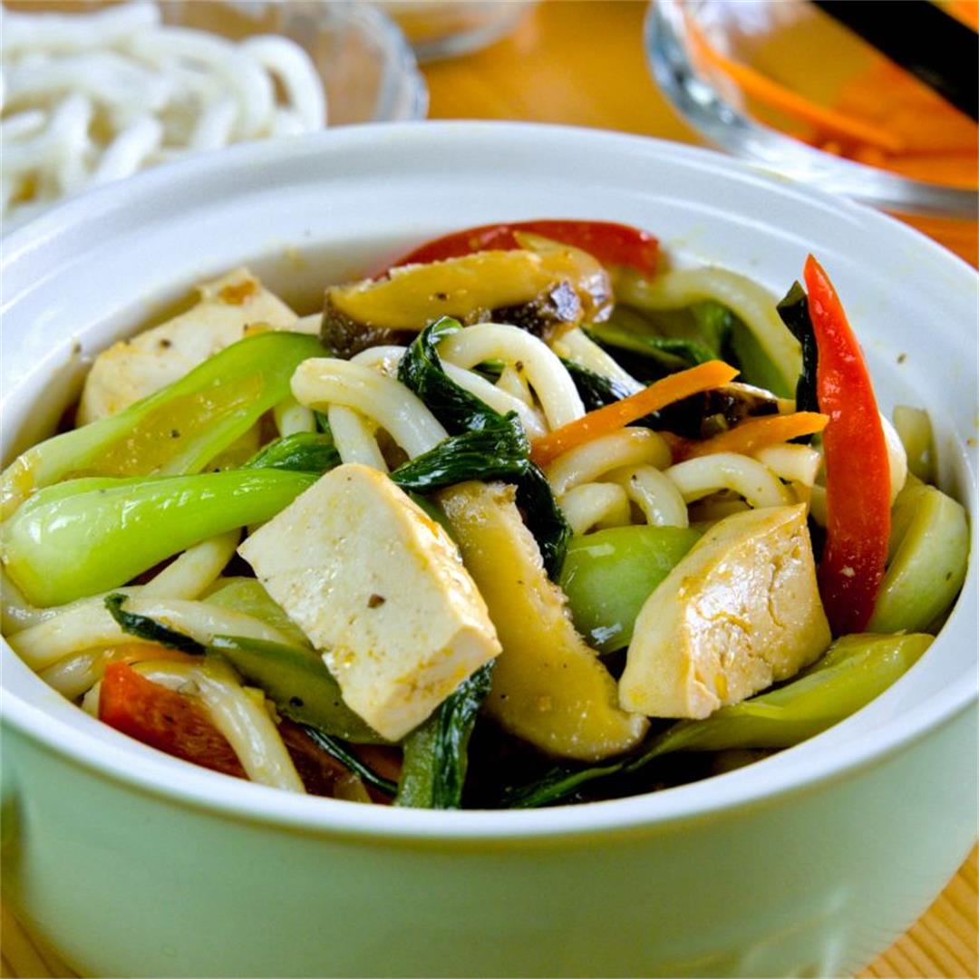 Vegetarian Udon Stir-fry