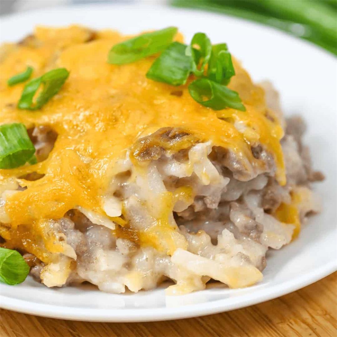 Hamburger and Hash Brown Casserole