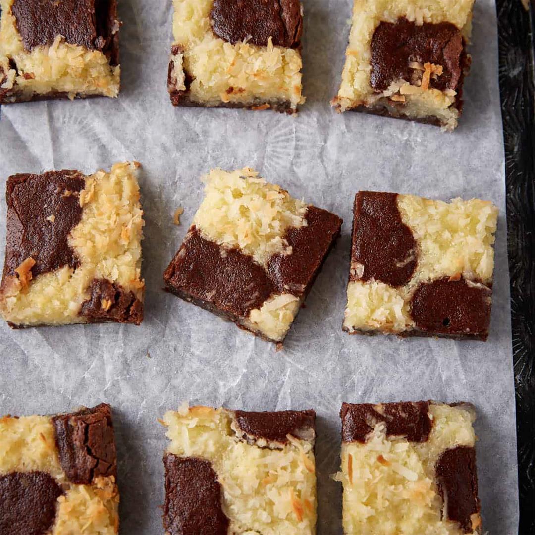 Fudgy Coconut Brownies