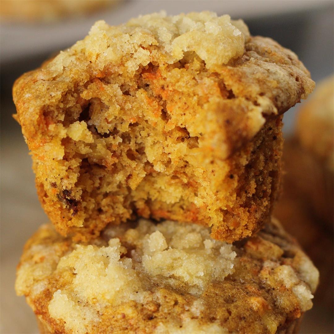 Vegan Carrot Apple Muffins