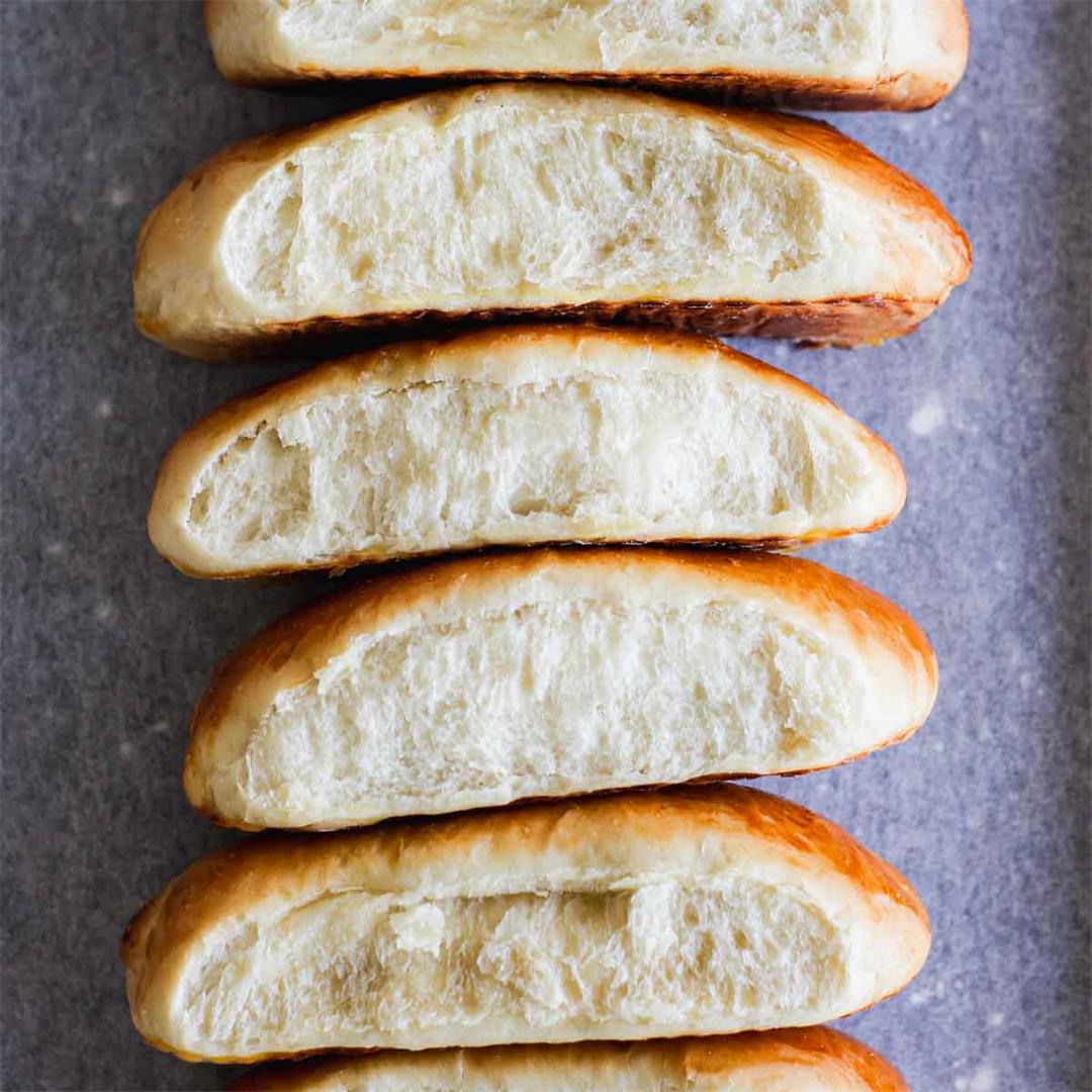 Sourdough Discard Hot Dog Buns – Milk and Pop