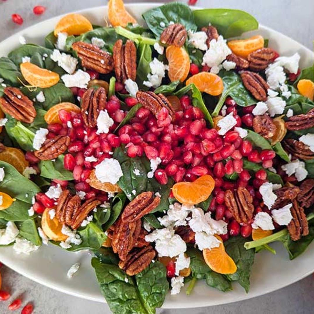 Spinach Pomegranate Salad