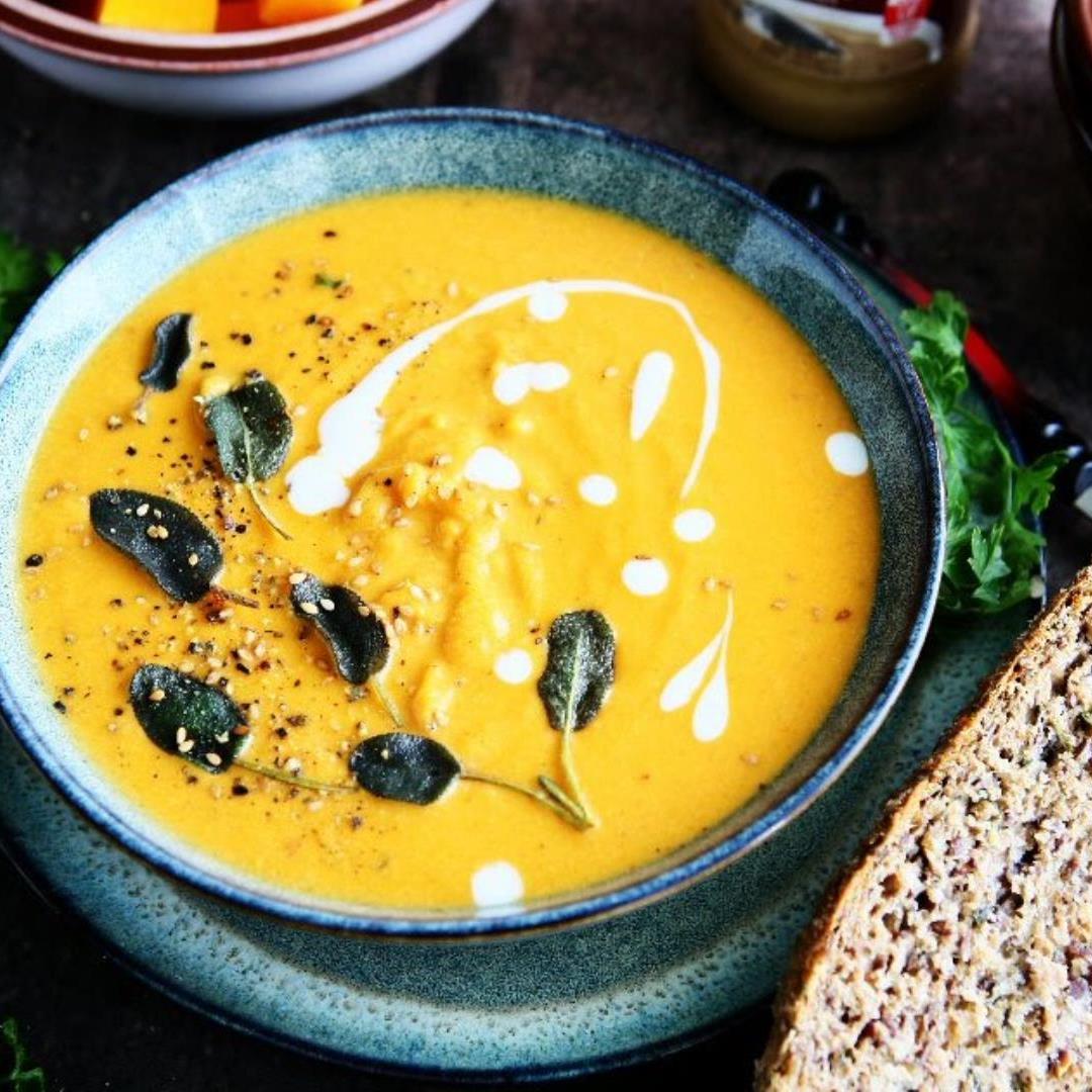 Tahini Butternut Squash Soup