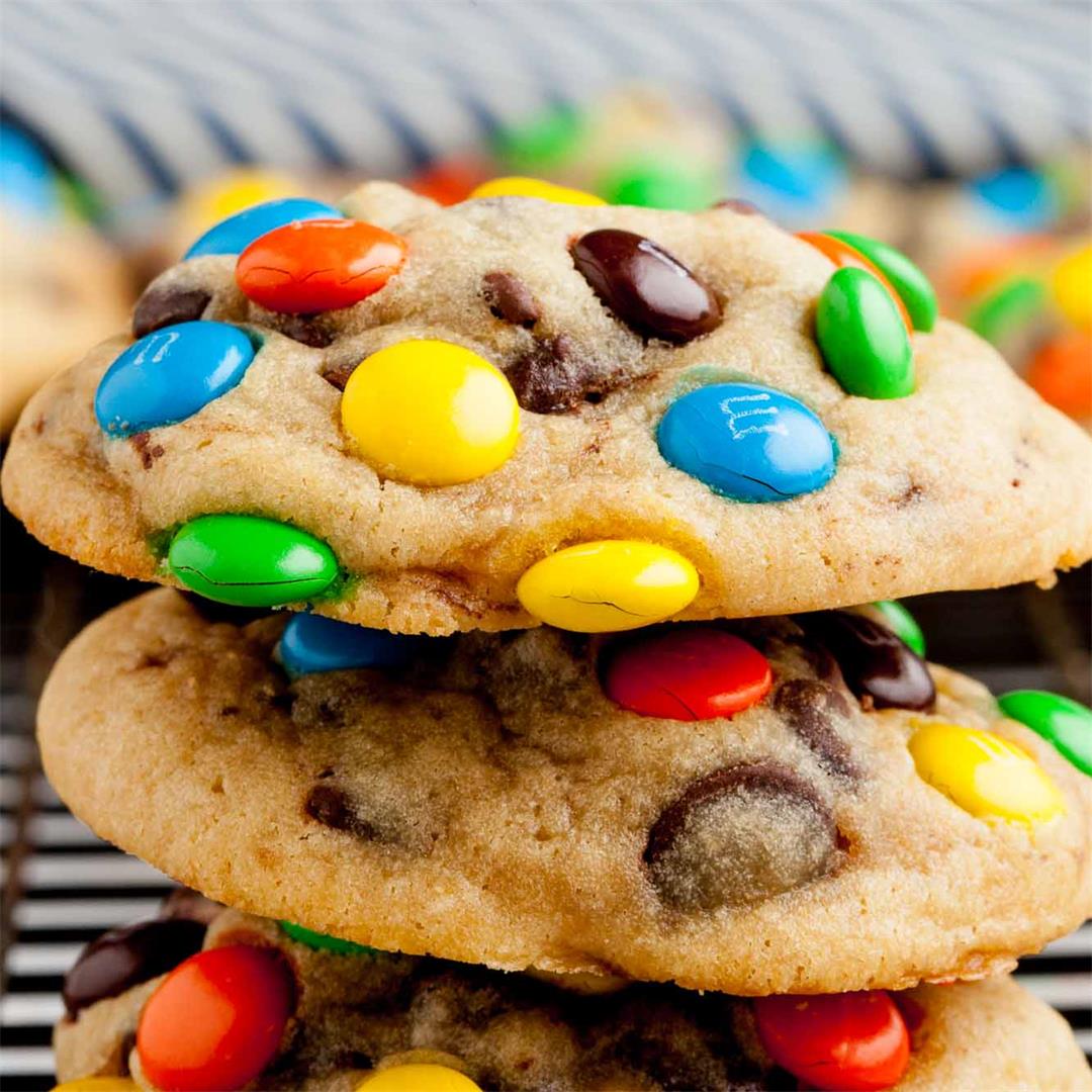 M&M Chocolate Chip Cookies