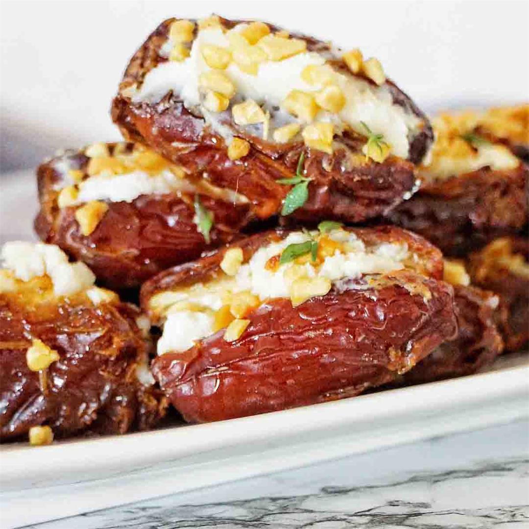 Goat Cheese Stuffed Dates