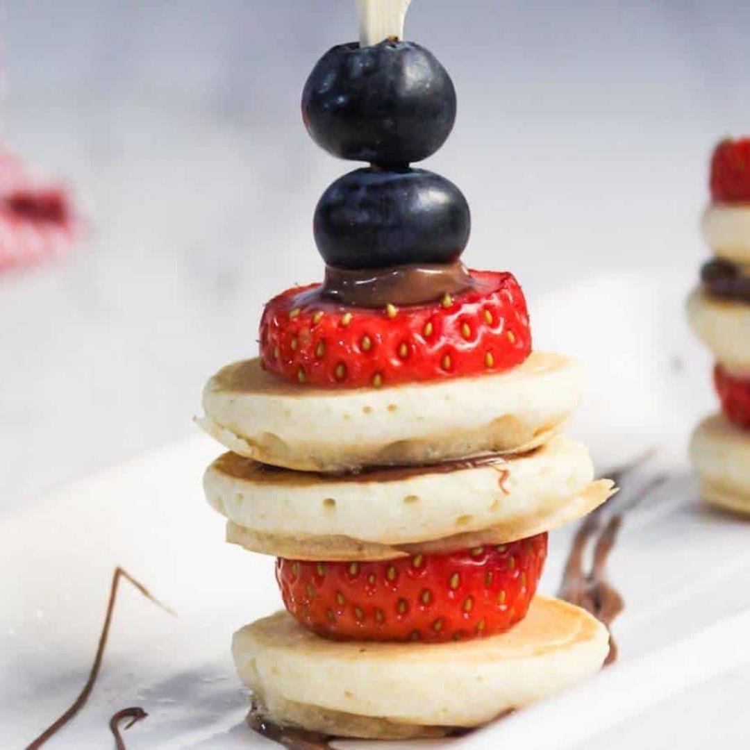 These Mini Pancake Skewers Will Be Your New Favorite Snack Stic