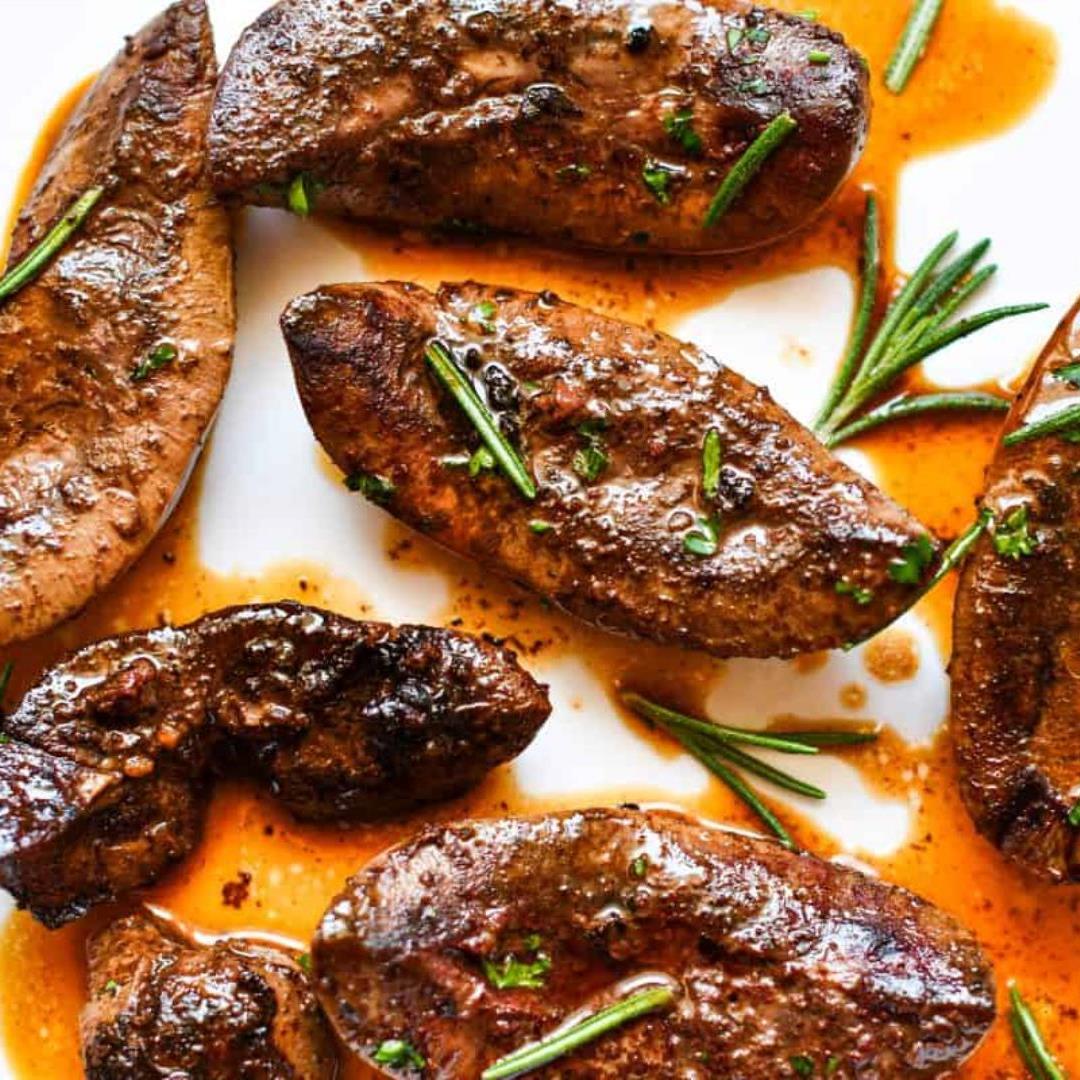 Easy Pan Seared Deer Kidneys with Apple Cider Sauce