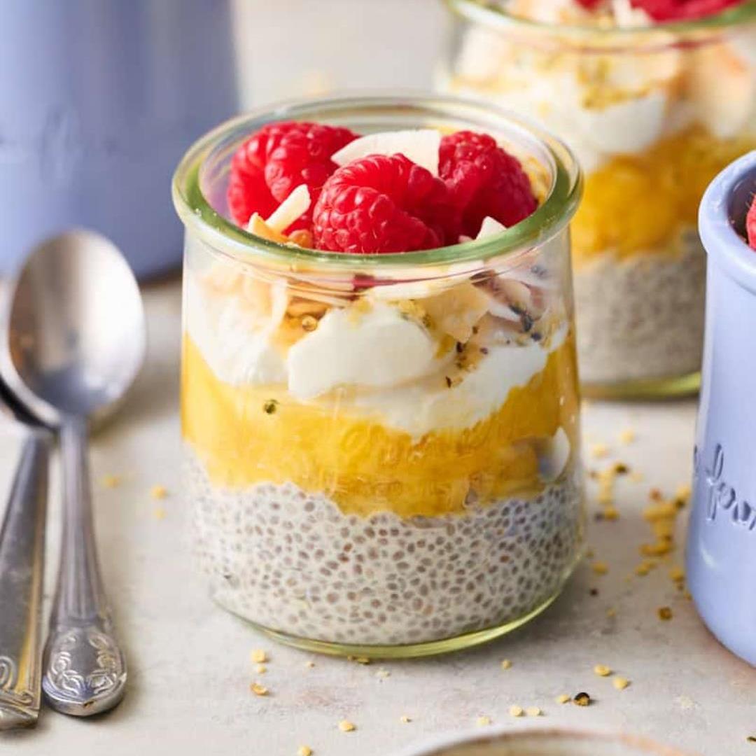 Coconut Pineapple Chia Seed Pudding