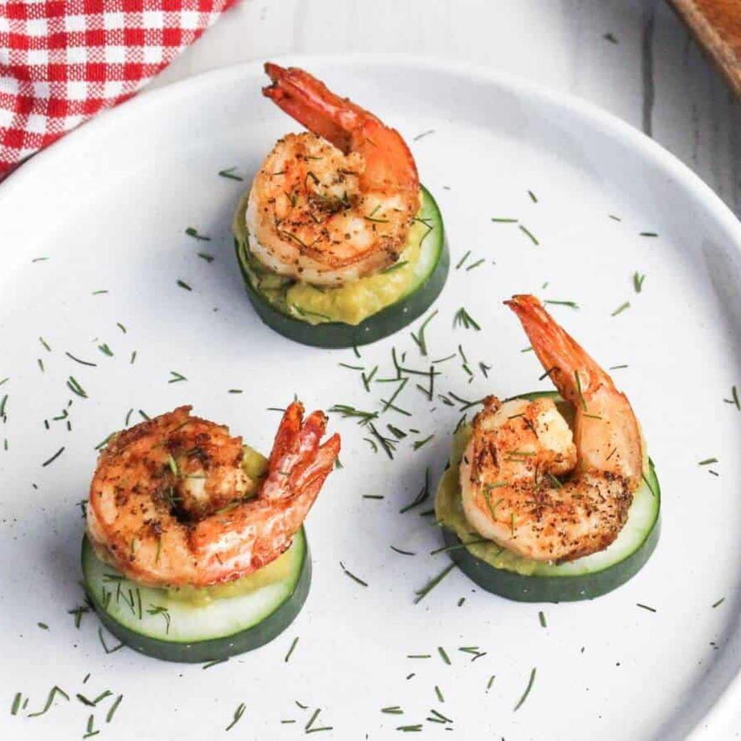 Shrimp Cucumber Bites