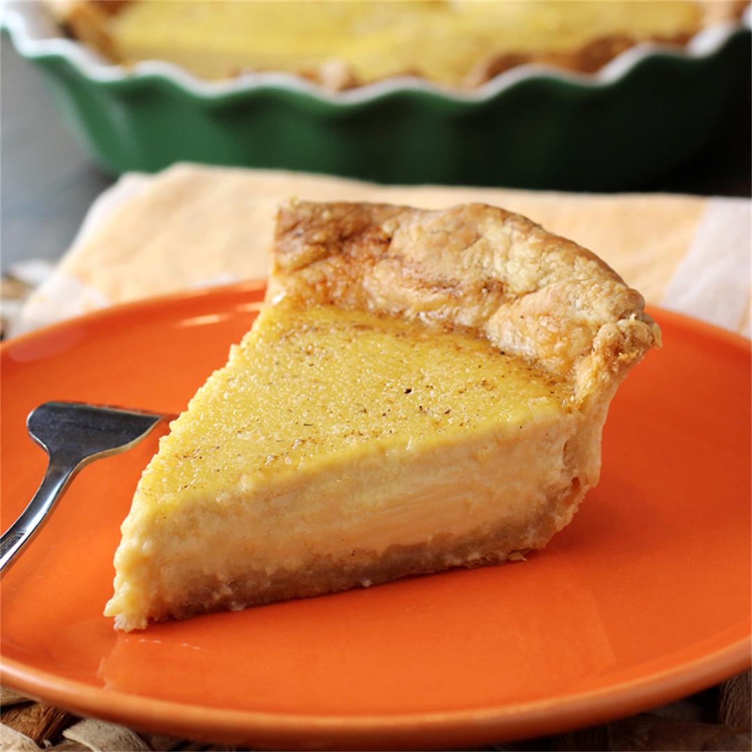 Miso & Nutmeg Custard Pie