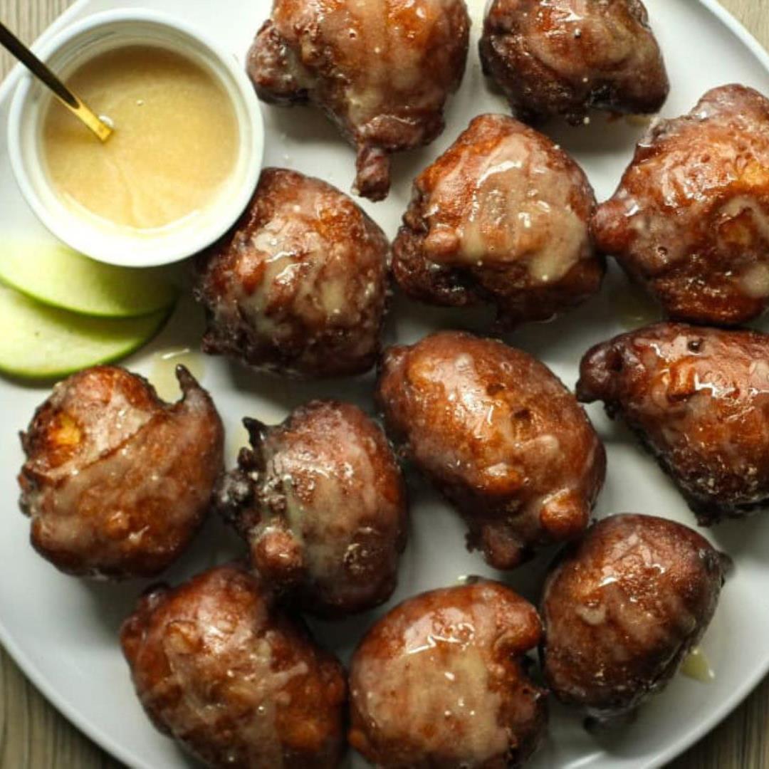 Glazed Applesauce Fritters Recipe [Quick + Easy]