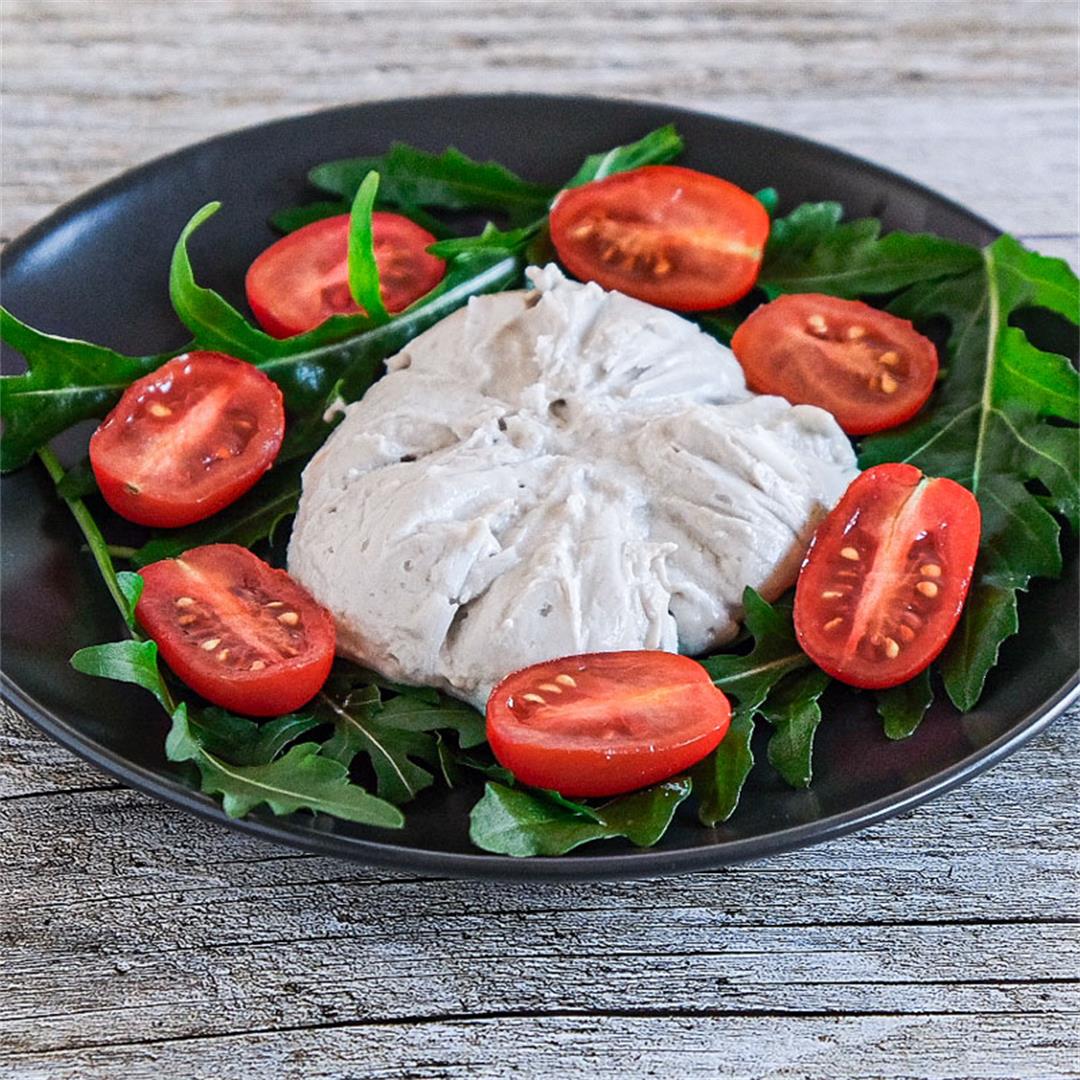 Easy creamy vegan burrata