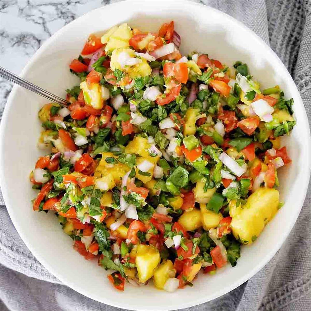 Easy Mango Tomato Salsa