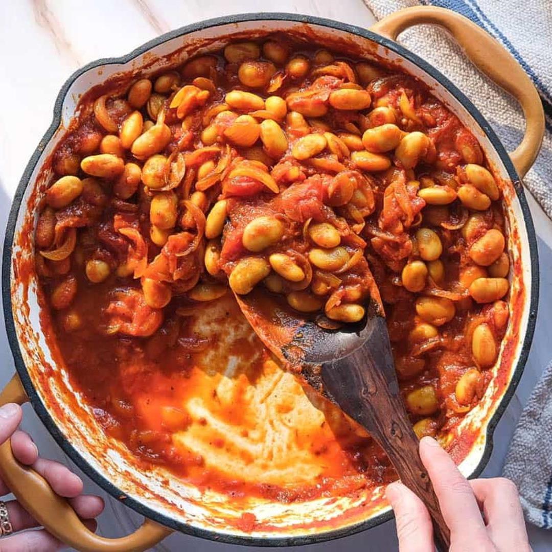 Curried butter beans (vegan)