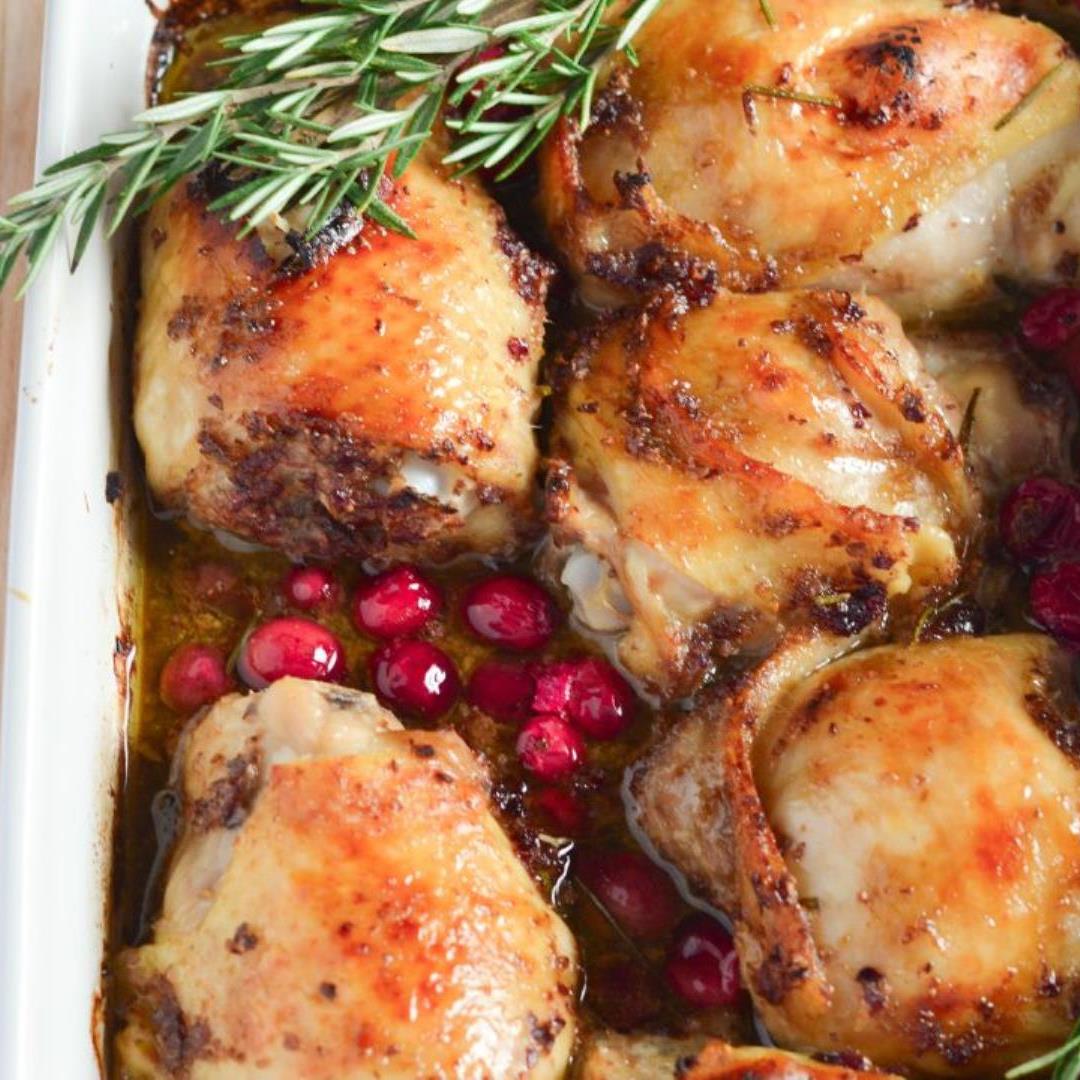 One Pan Glazed Cranberry Chicken: A Festive Holiday Dinner