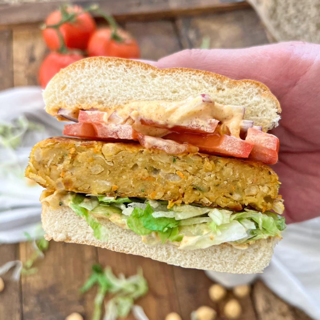 The BEST Chickpea Burger of Your Life | Quick & EASY Recipe