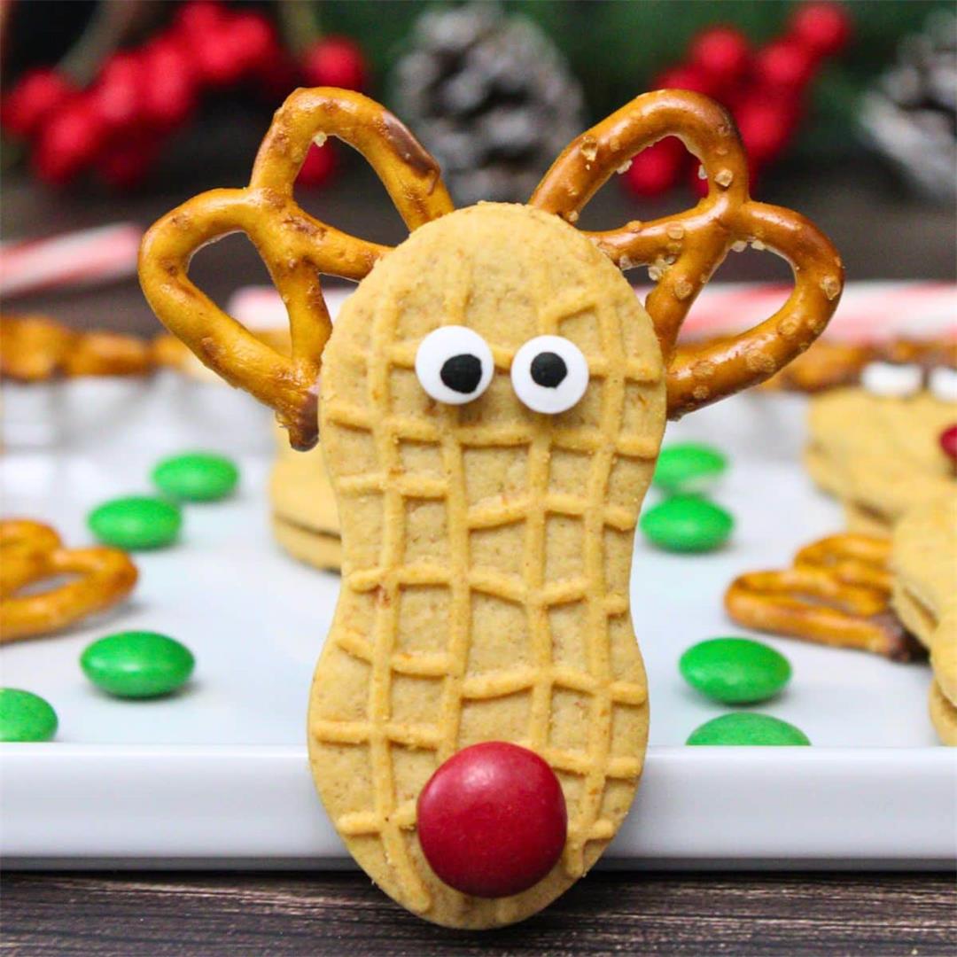 No Bake Nutter Butter Reindeer