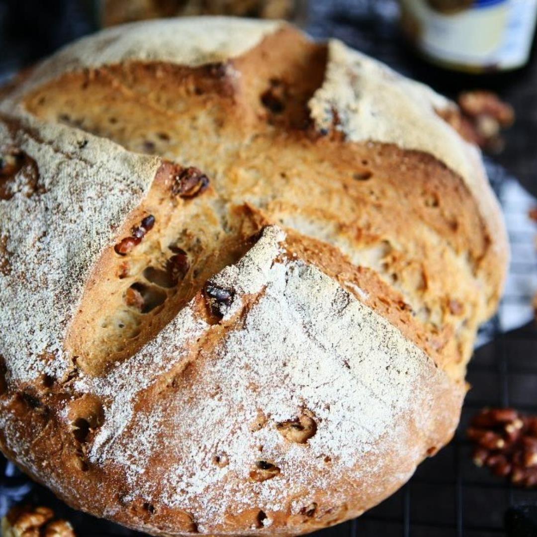 Beer and Walnut Bread