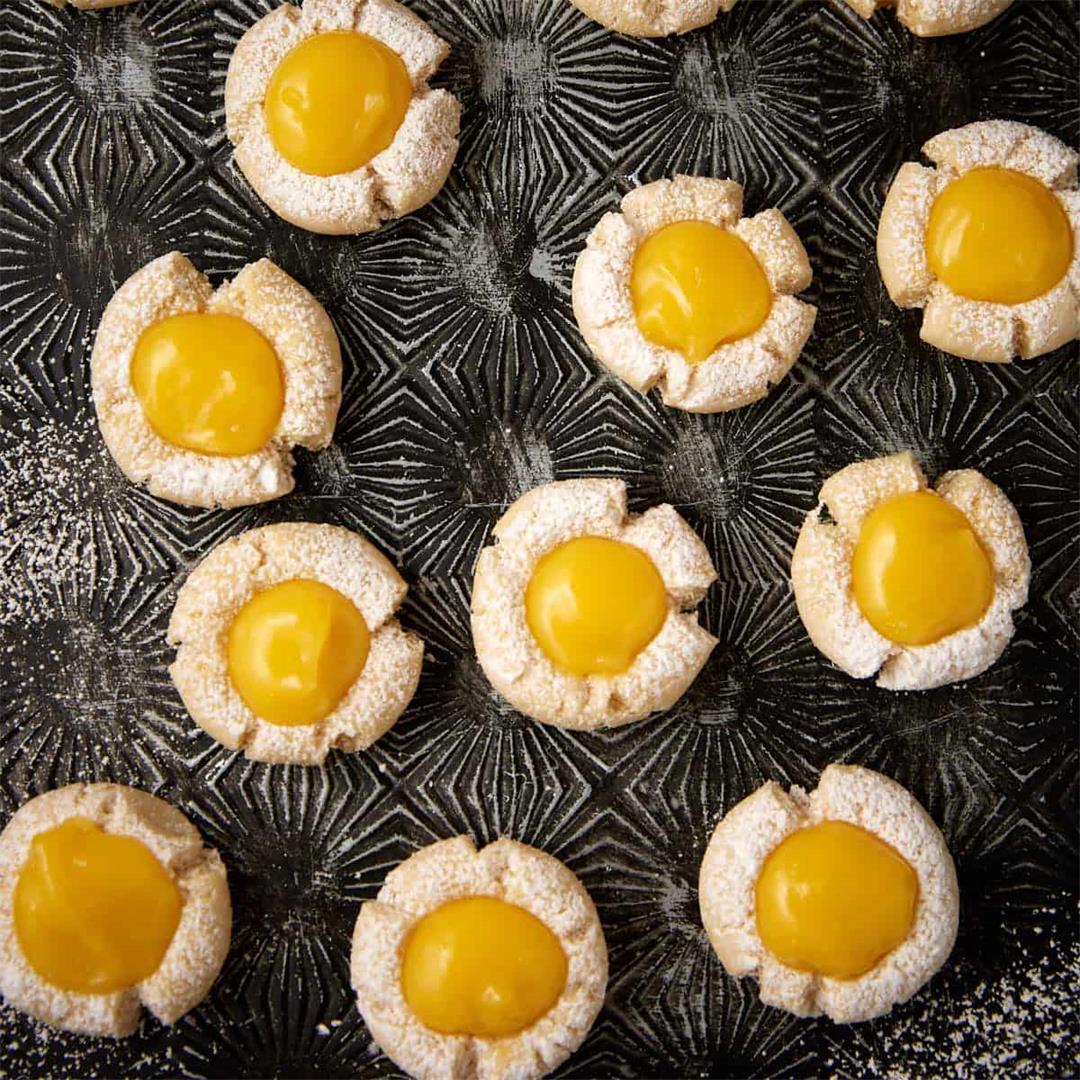 Bright and Tangy Lemon Curd Cookies