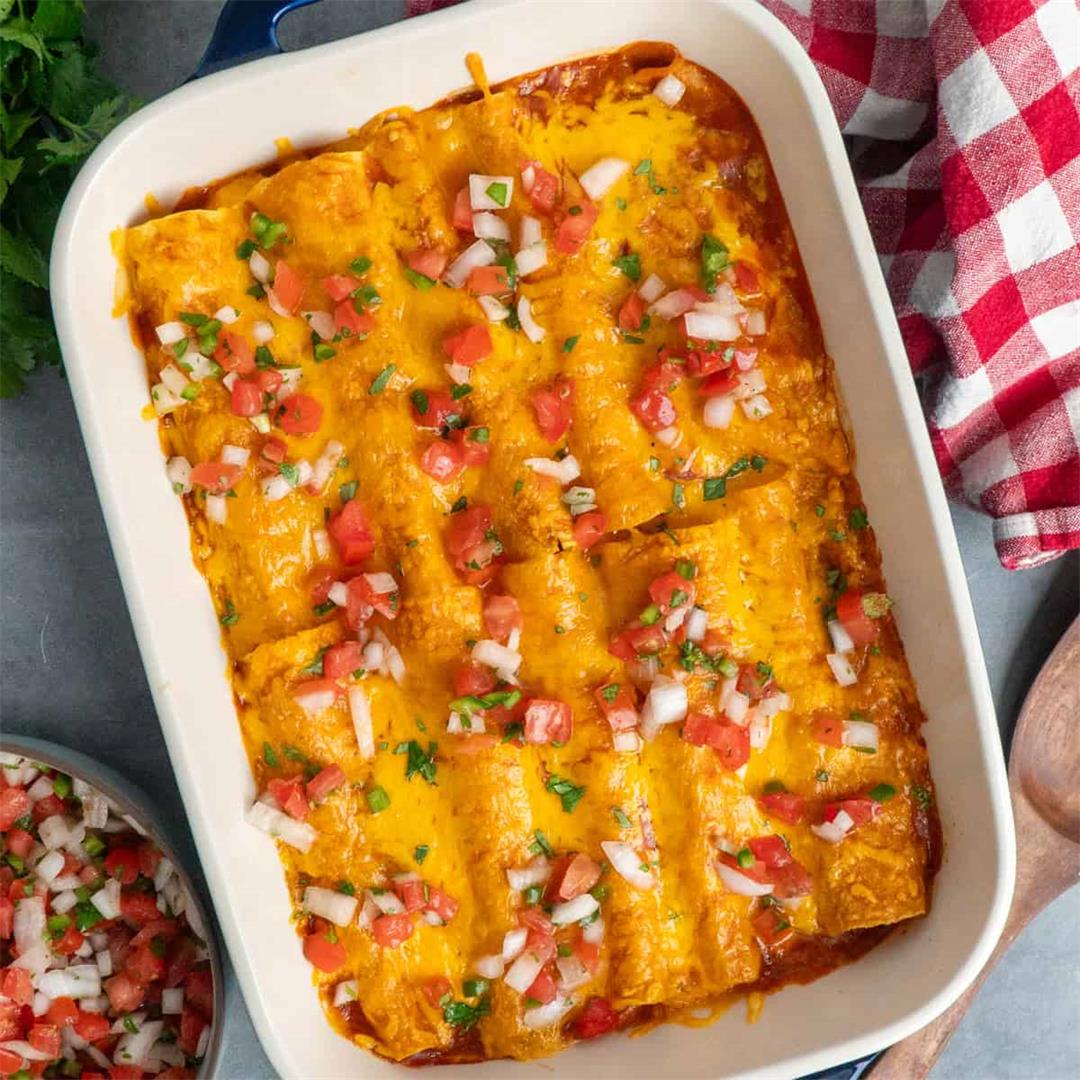 Easy Ground Beef Enchiladas