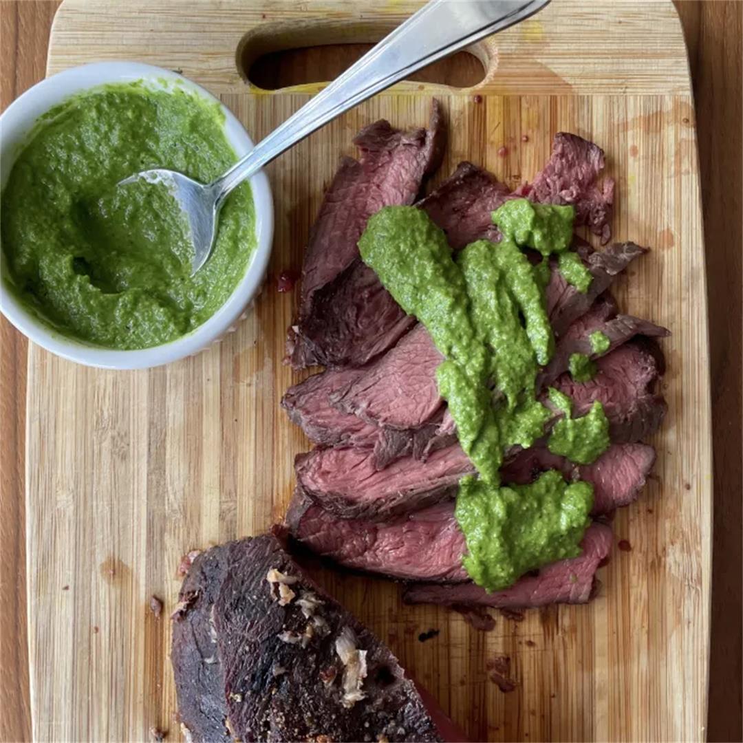 Roast Beef with Jalapeño Relish