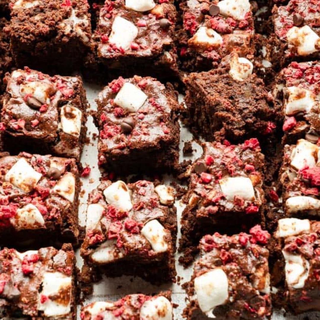 Festive Rocky Road Brownies