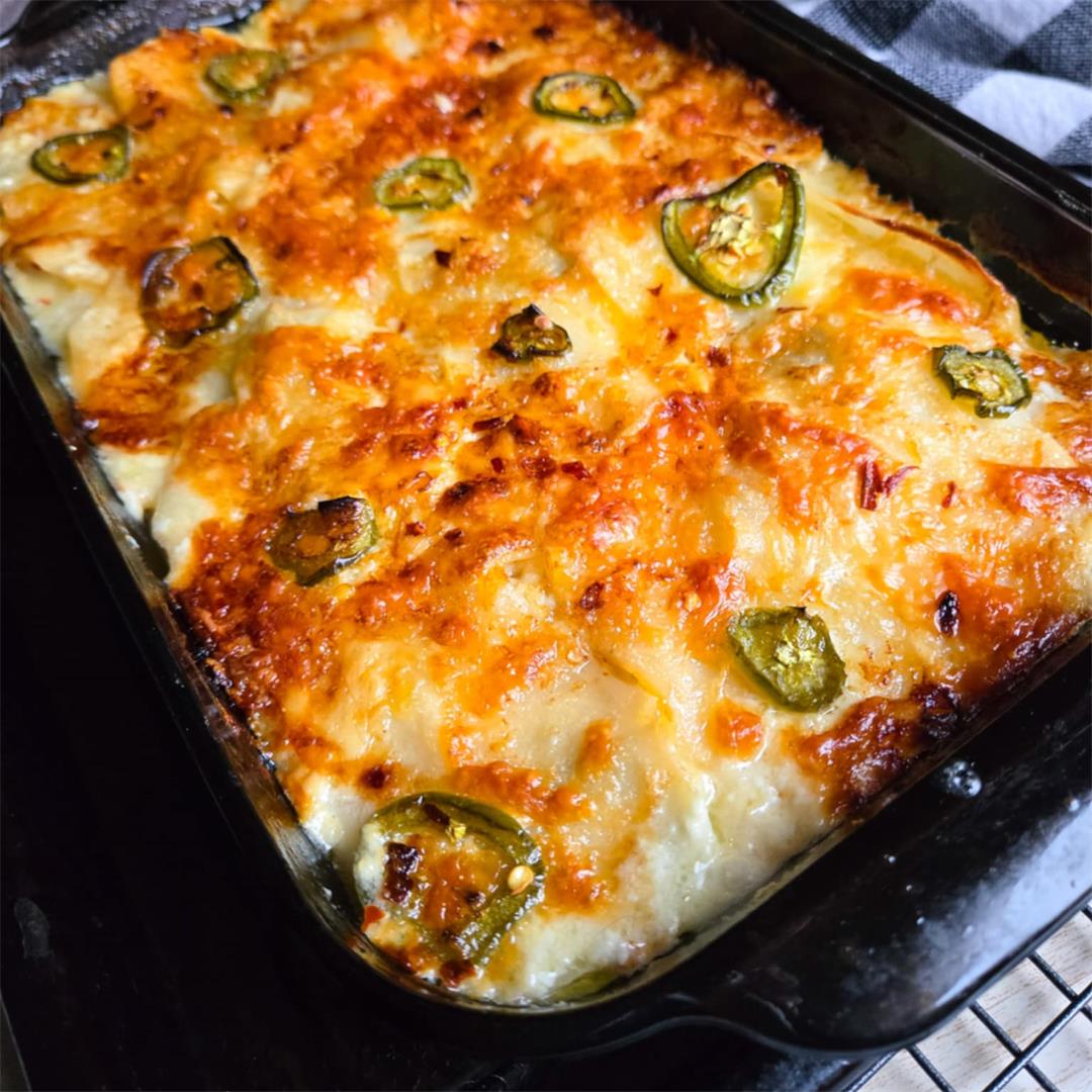 Jalapeno Cheddar Au Gratins