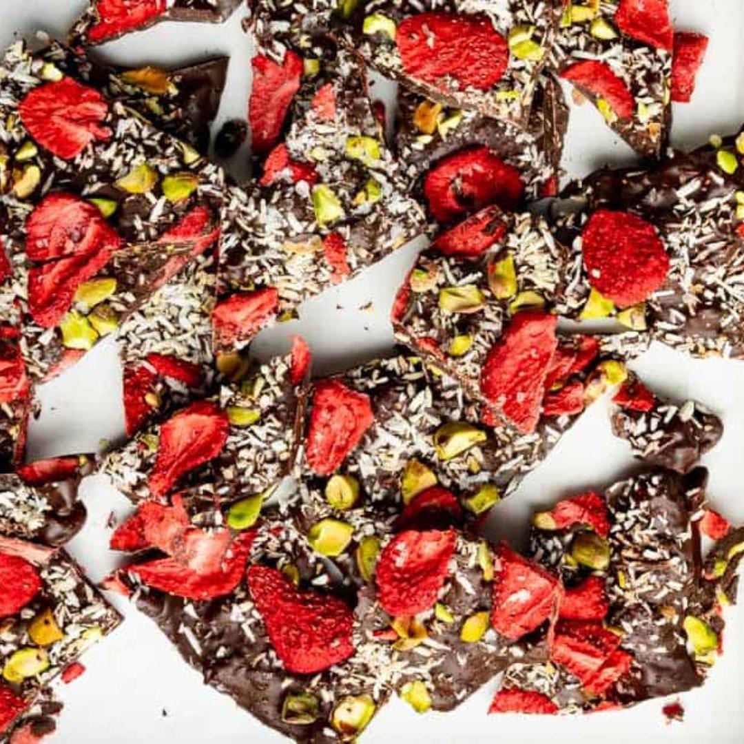 Decadent Strawberry Chocolate Bark