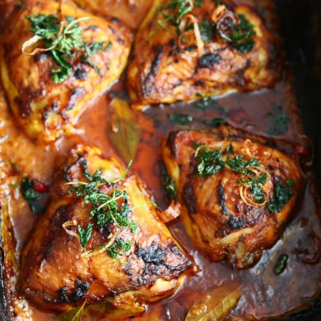 Sri Lankan Chicken Masala Traybake