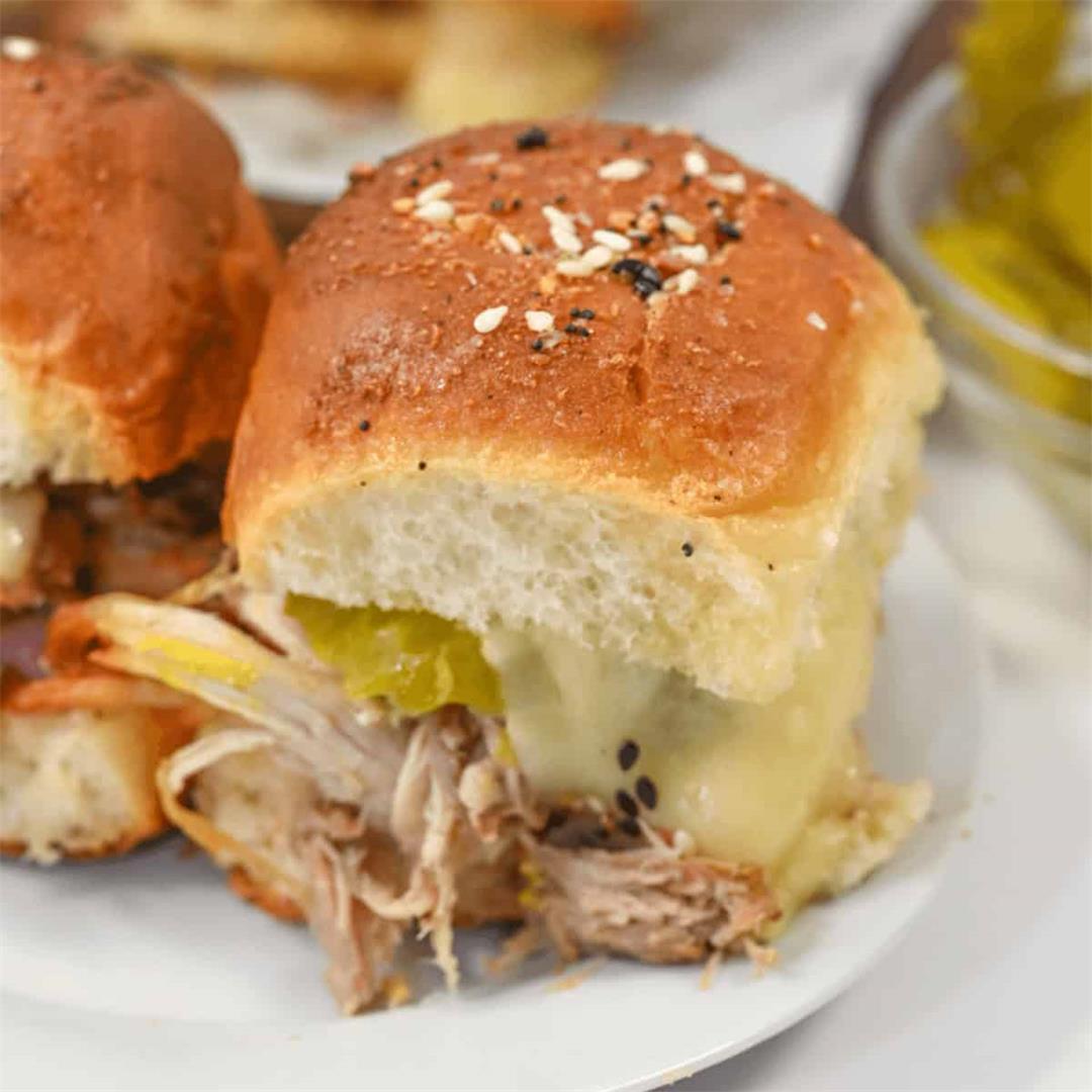 Slow Cooker Cuban Sliders