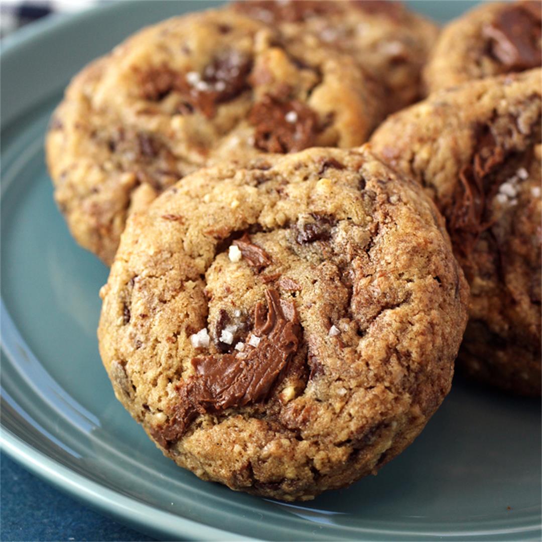 Chocolate hazelnut cookies with Nutella