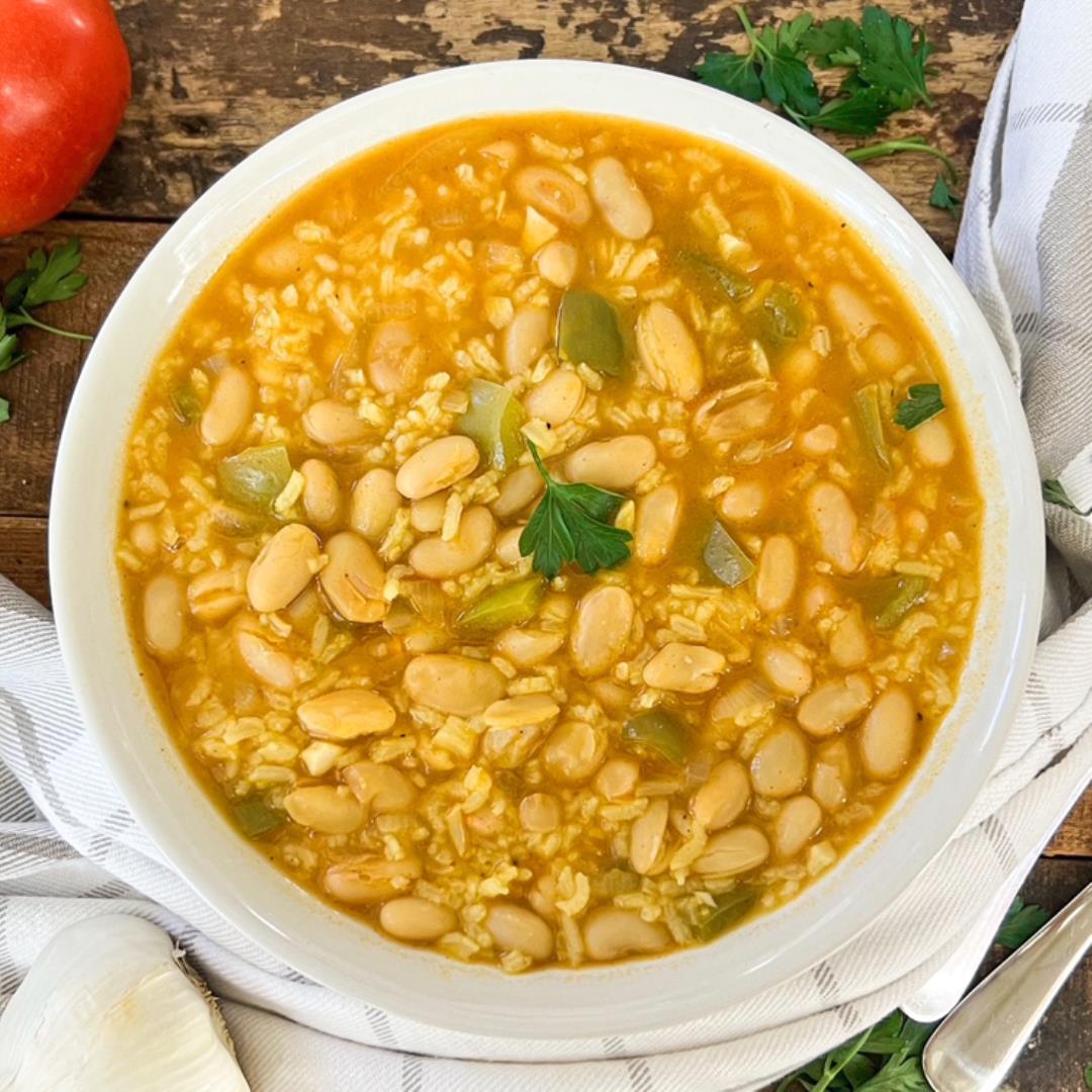 Spanish White Bean and Rice Stew | Heart-Warming ONE-POT Recipe