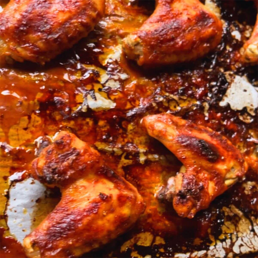 Baked Sticky Chicken Wings