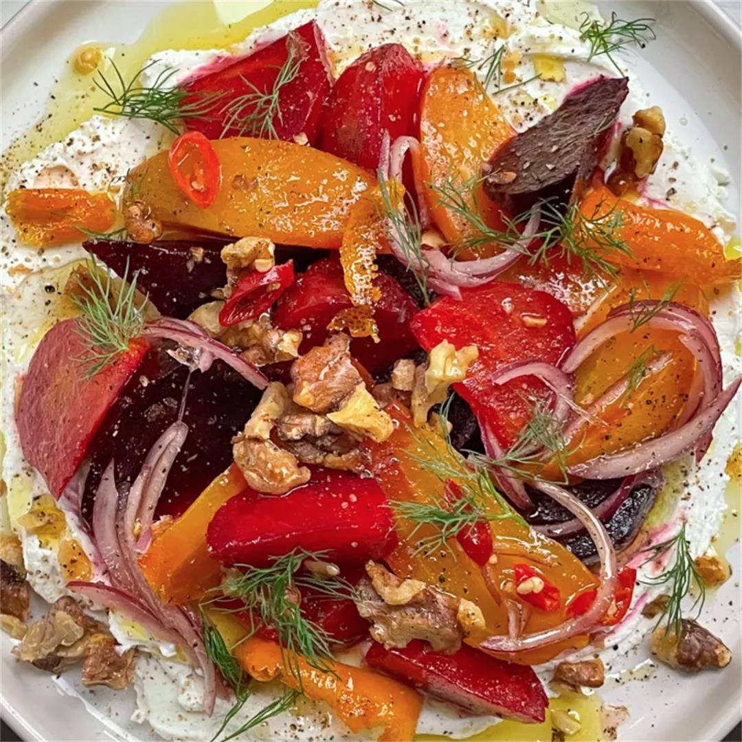 Labneh with Roasted Beets