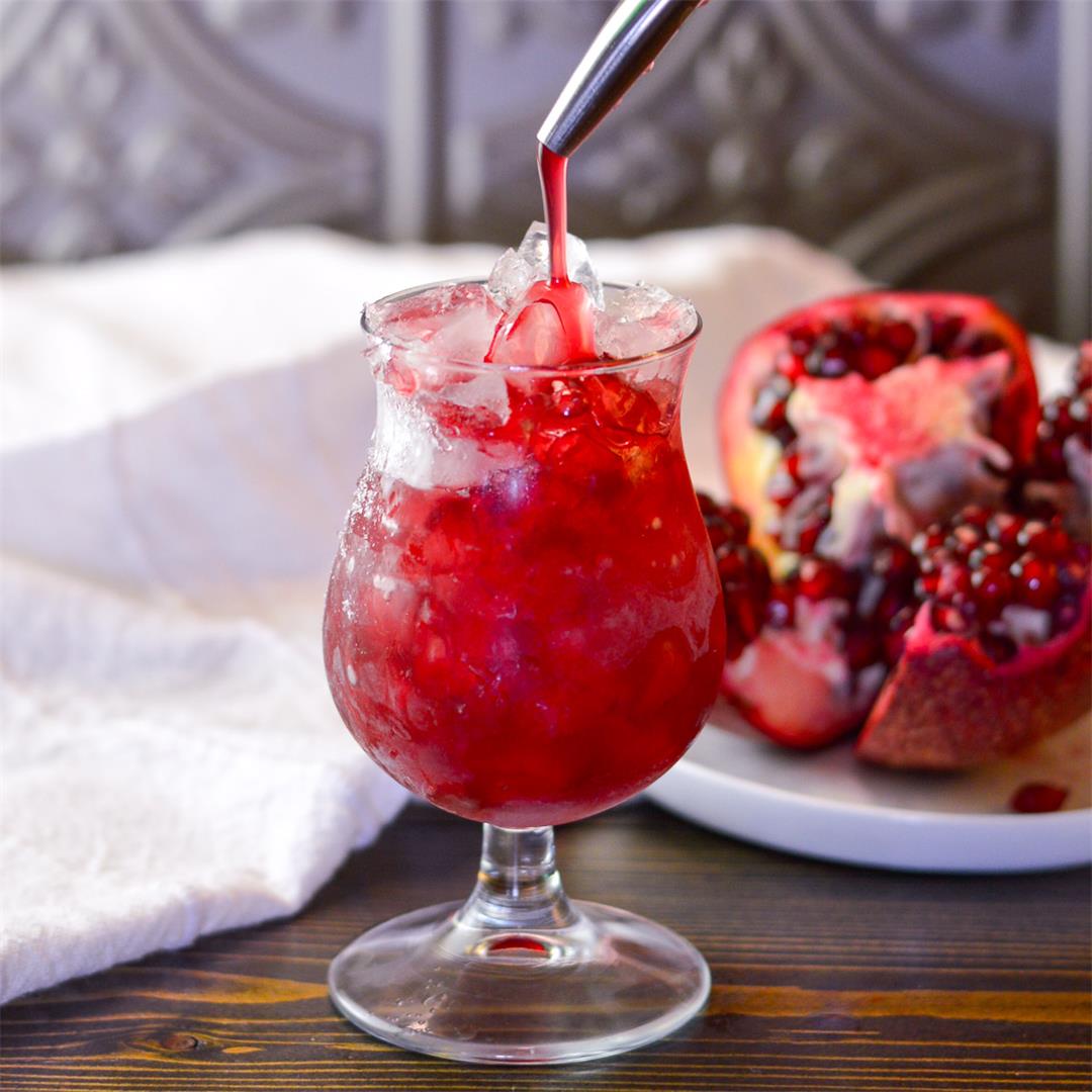 Simple Homemade Grenadine (Pomegranate Simple Syrup)