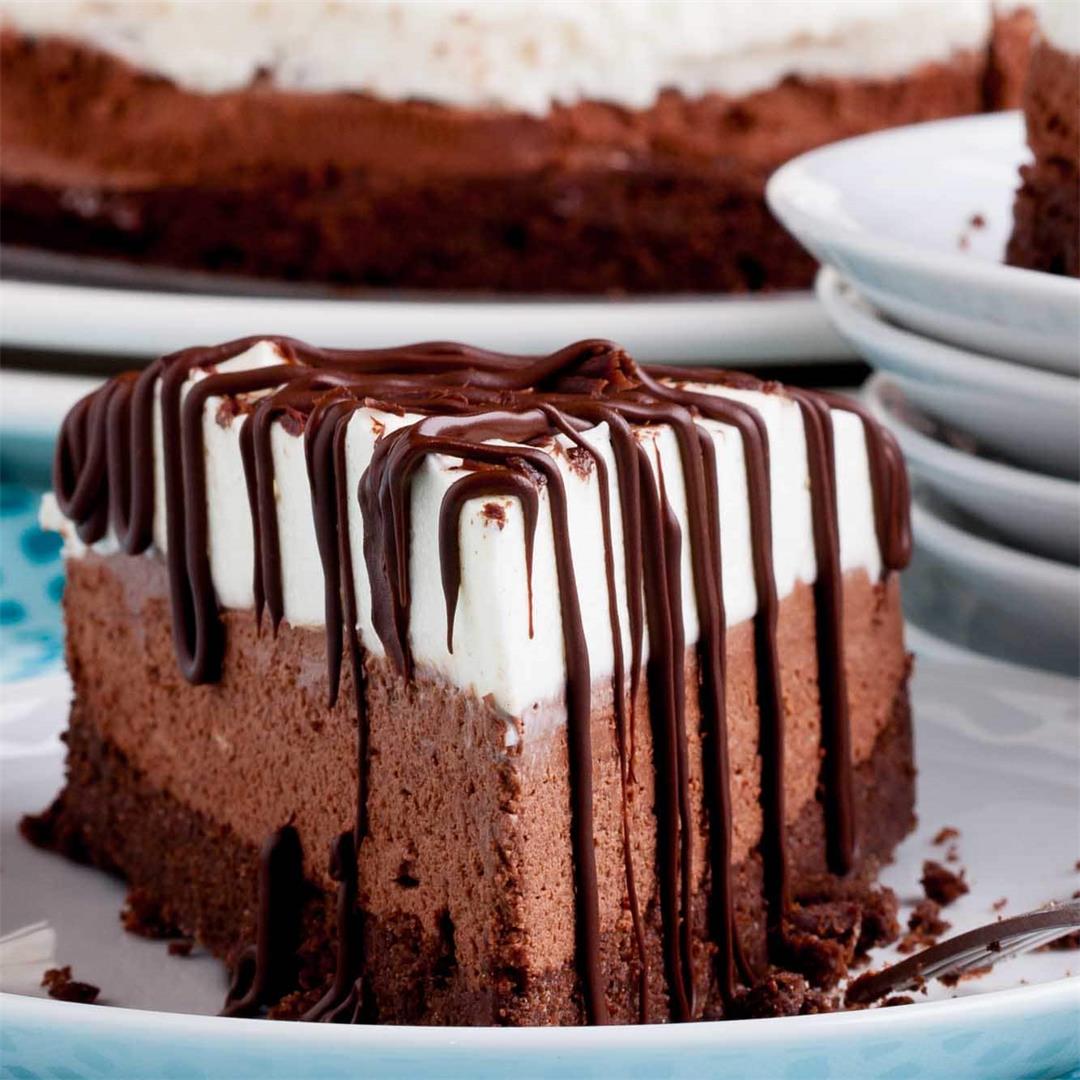 Triple Chocolate Mousse Cake