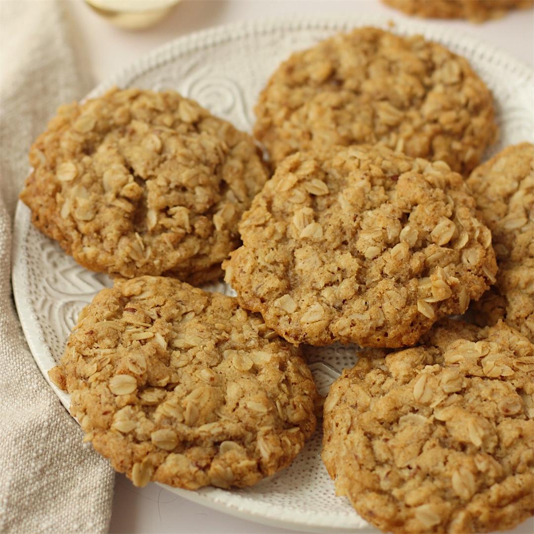 Gluten-Free Vegan Oatmeal Cookies