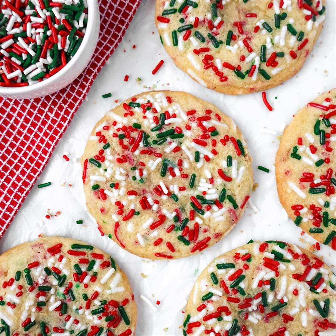 Christmas Sprinkle Cookies