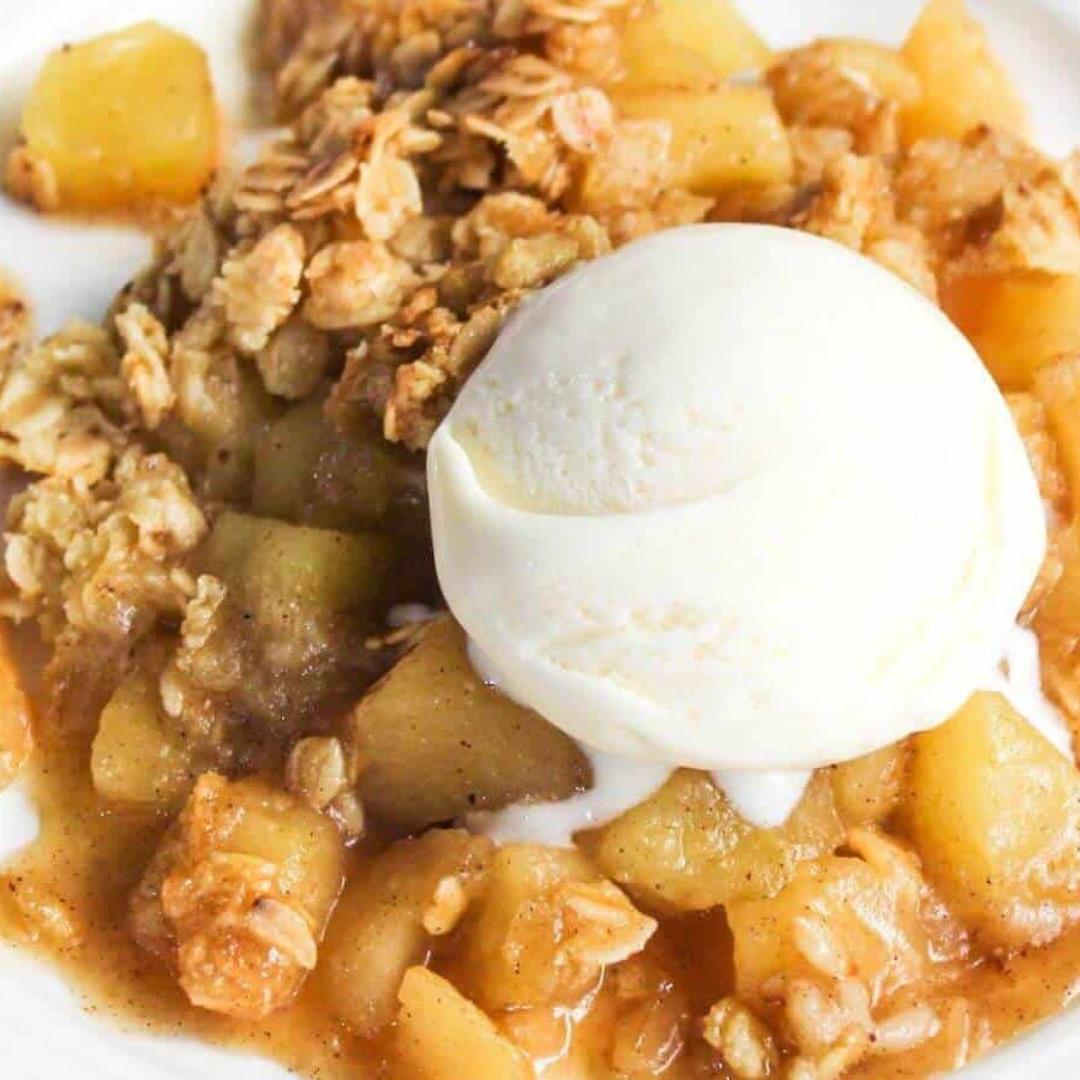 Air Fryer Apple Crisp for One All for You