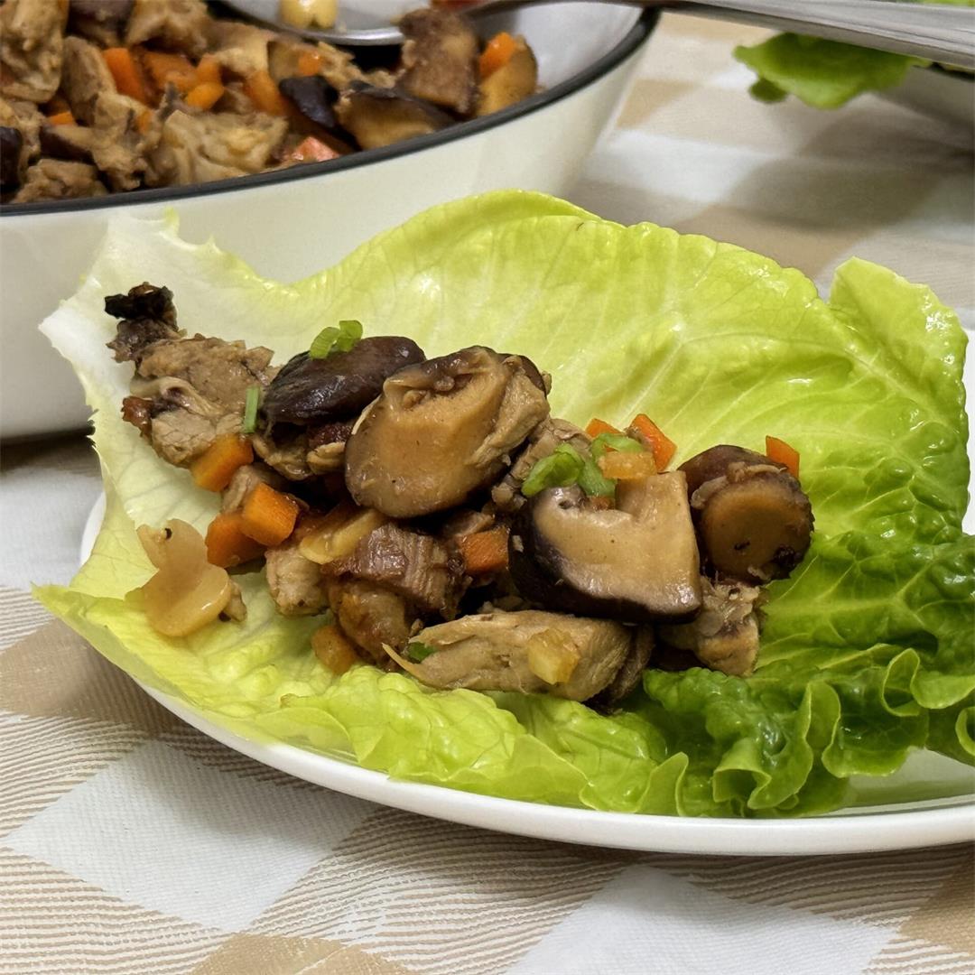 Low Carb Duck and Shiitake Lettuce Cups