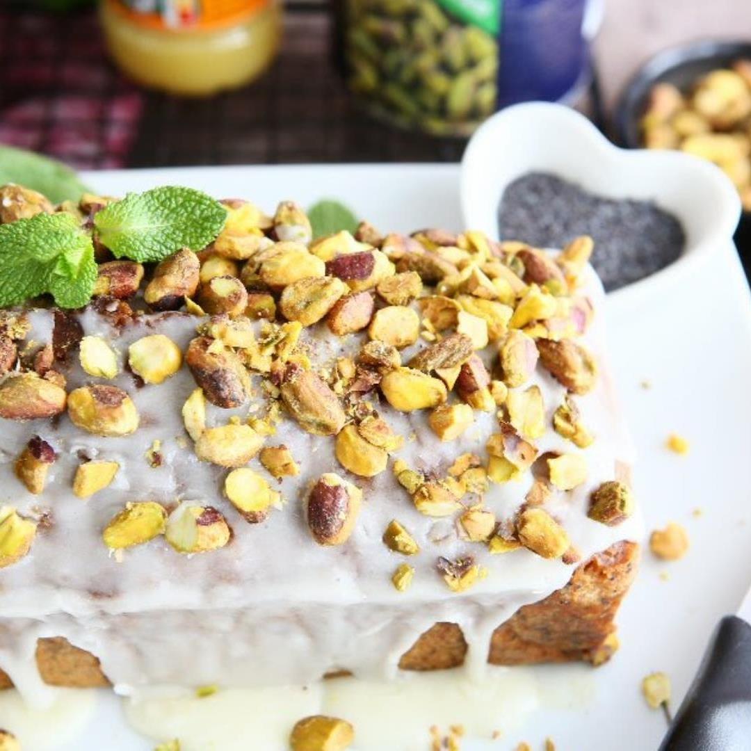 Poppy Seed Cake with Pistachios