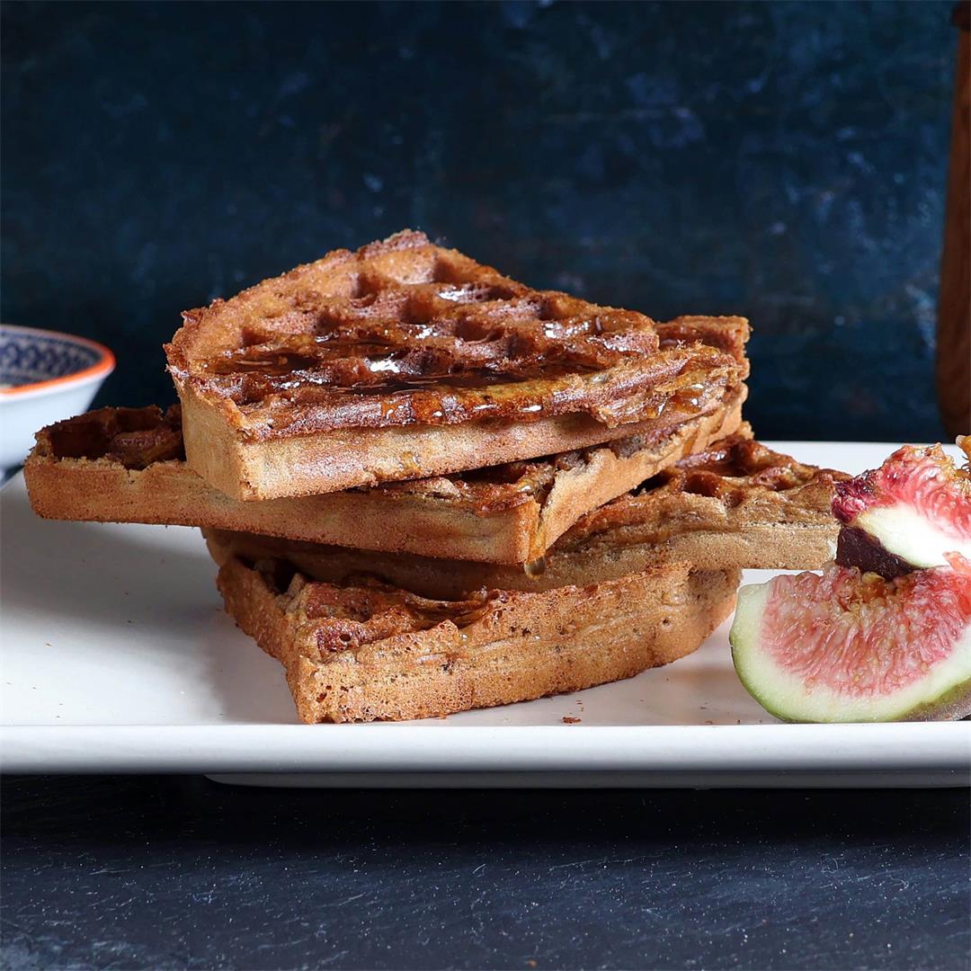 Gluten Free Christmas Gingerbread Waffles