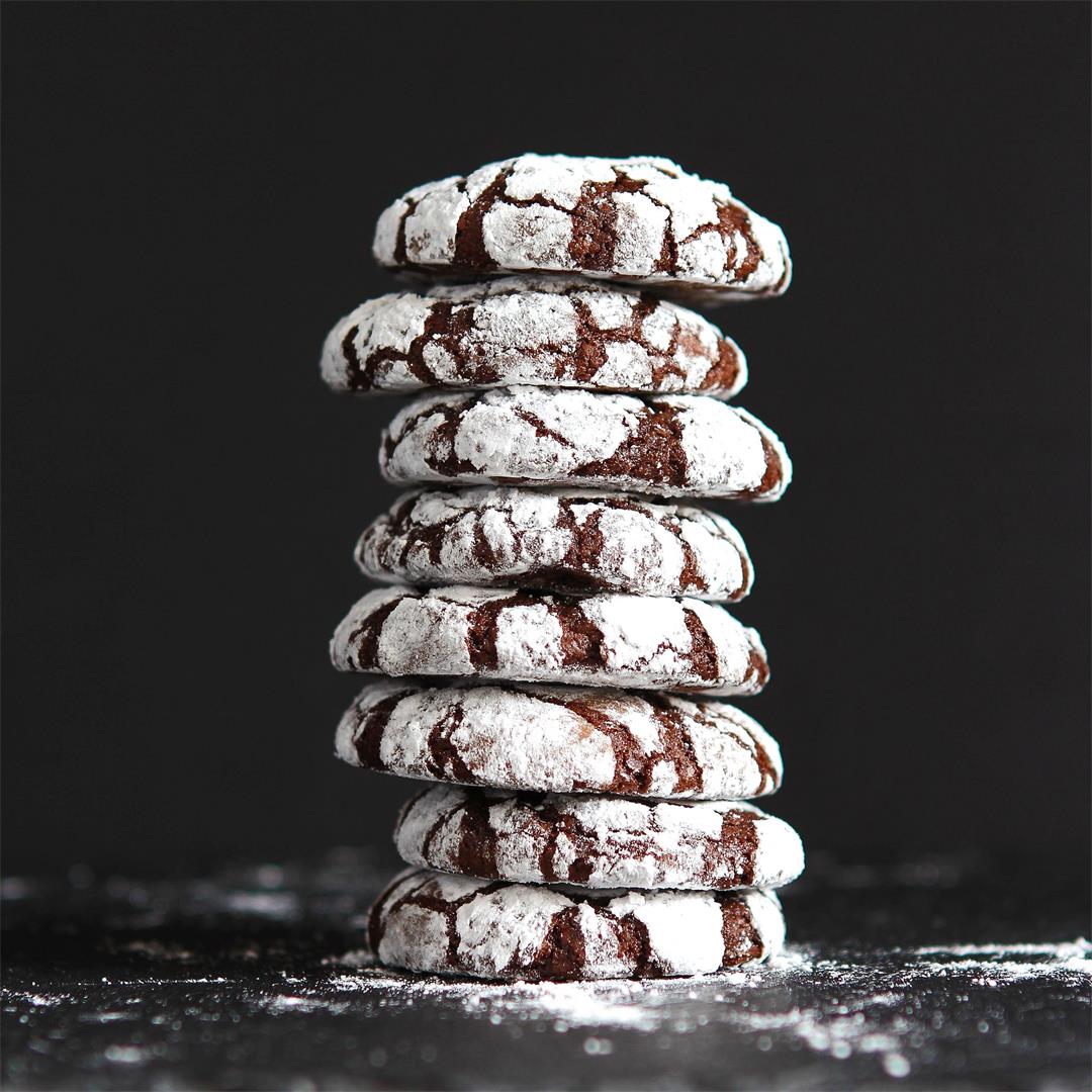 Chocolate Crinkle Cookies (gluten free)