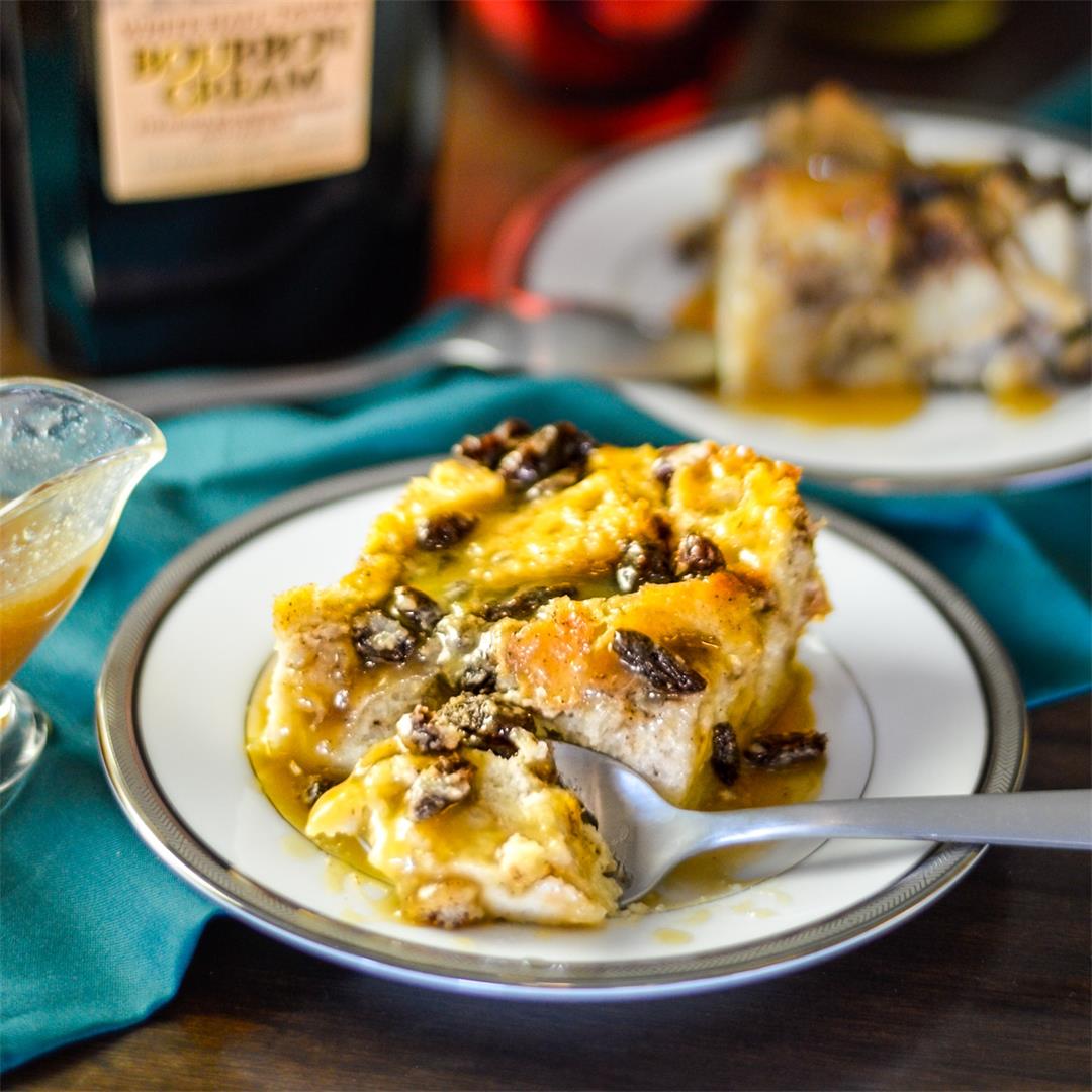 Bourbon Bread Pudding with Bourbon Cream Sauce