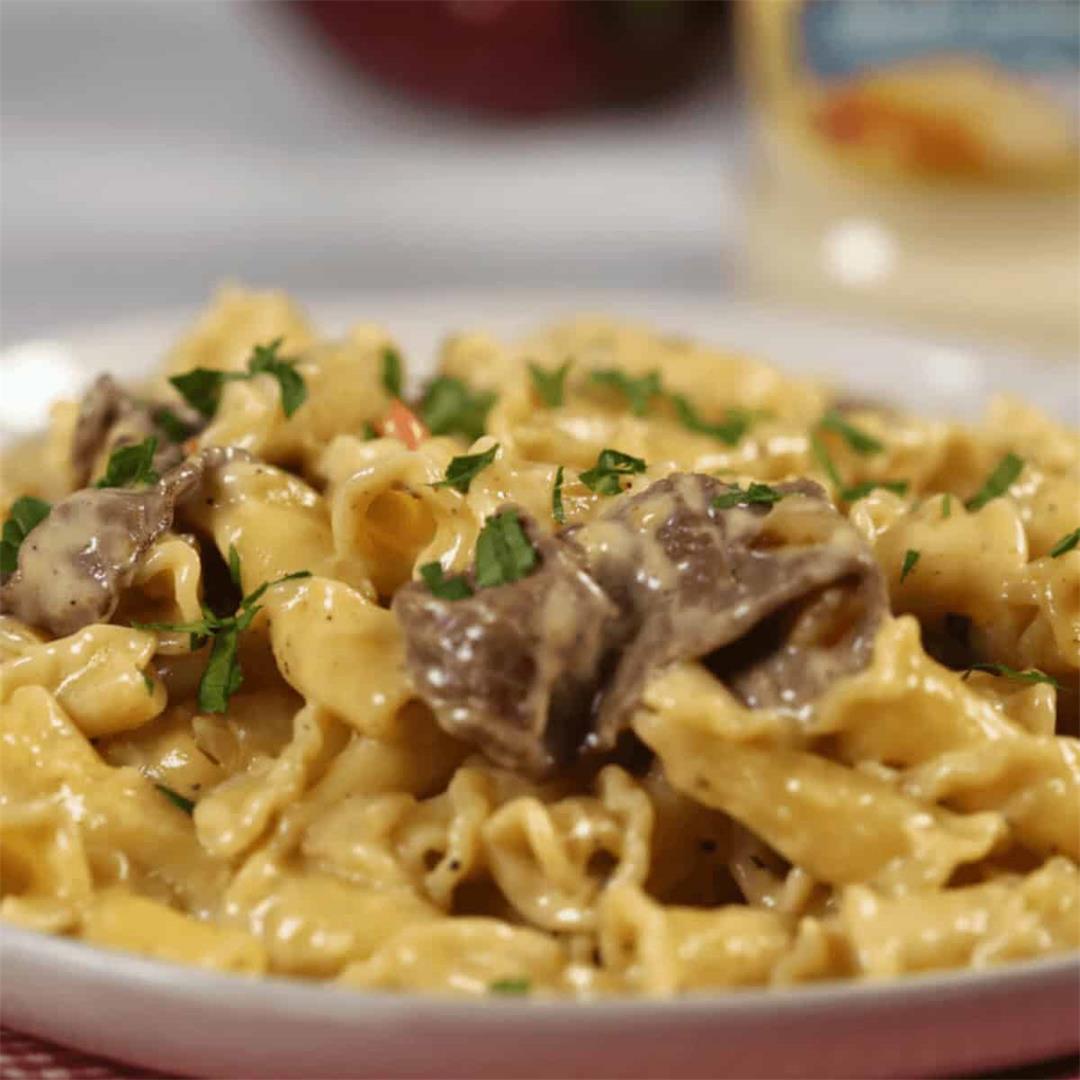 Philly Cheesesteak Pasta