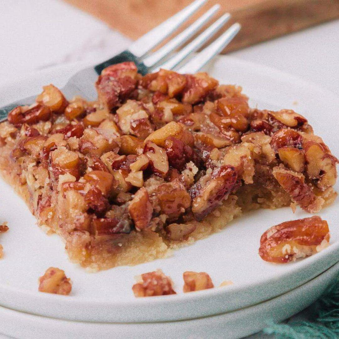 Easy Pecan Pie Bars (Keto, Gluten Free)